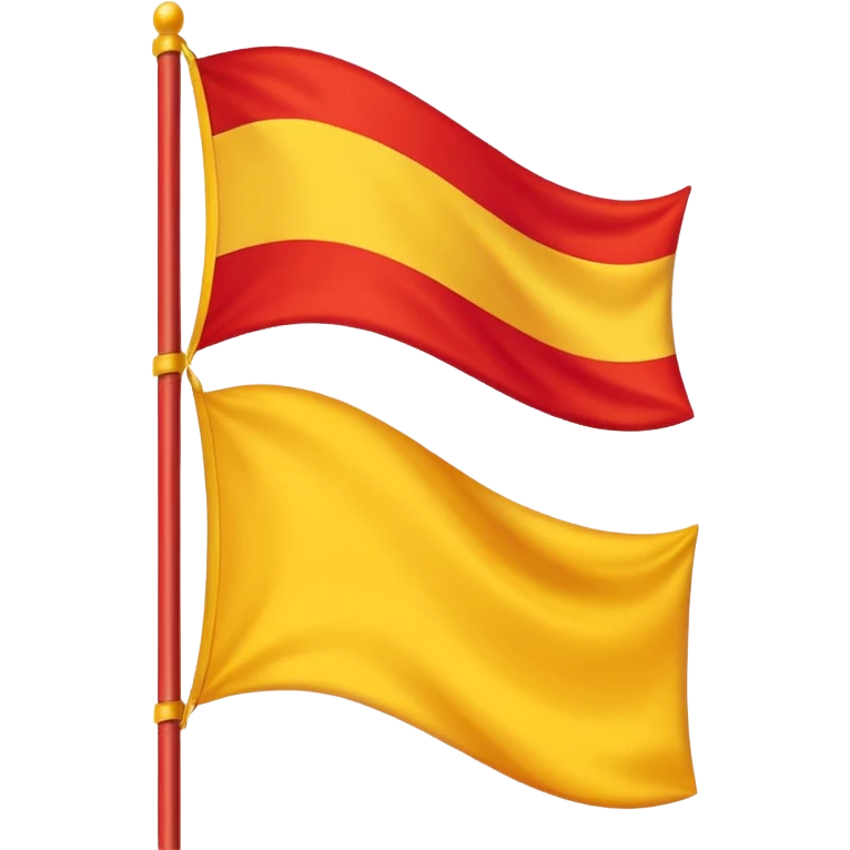  yellow and red flag  emoji