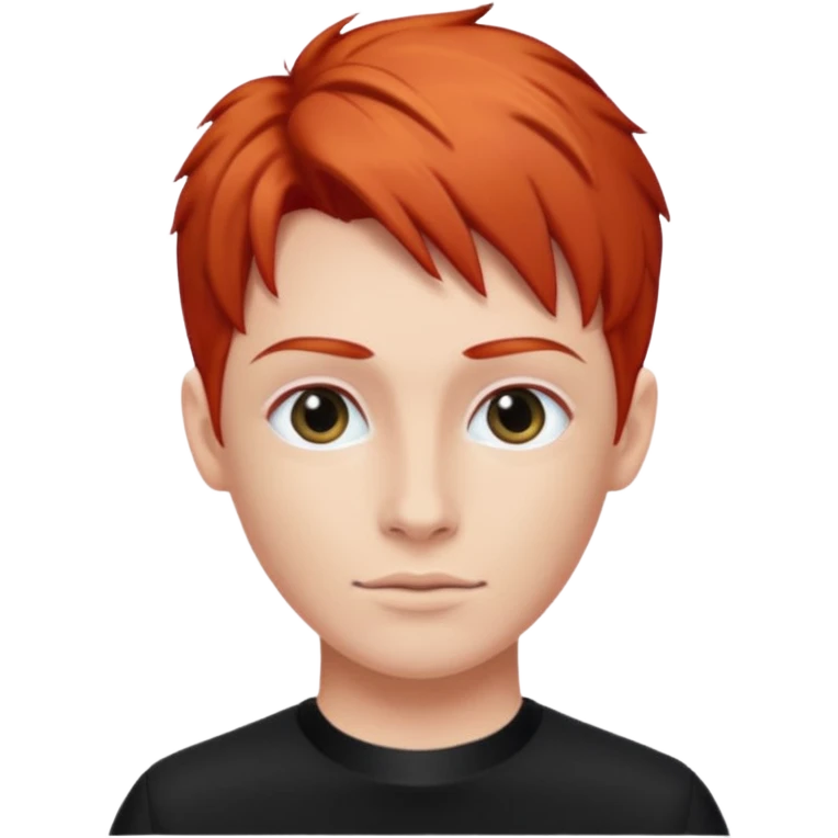 red haired racer with black outfit emoji