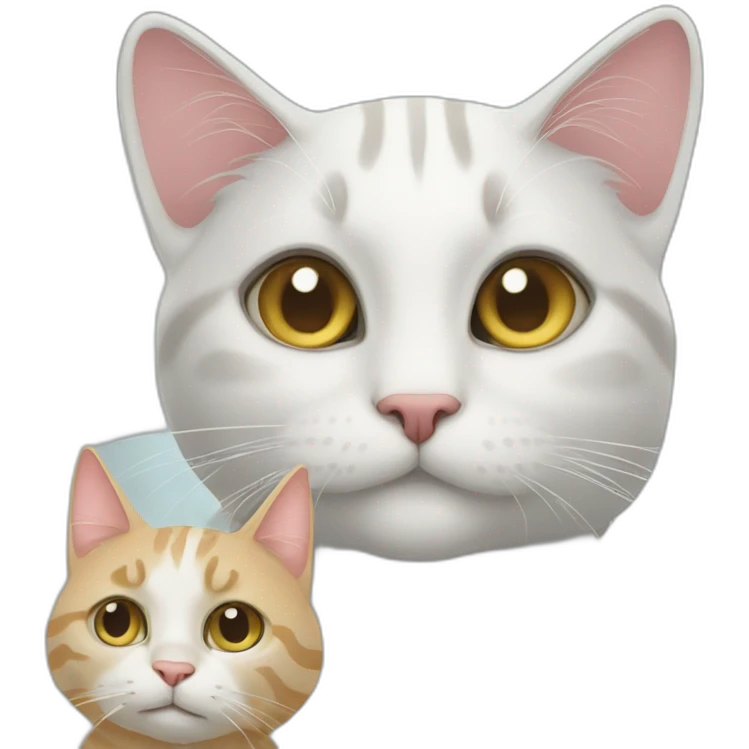 À cat with a smala emoji