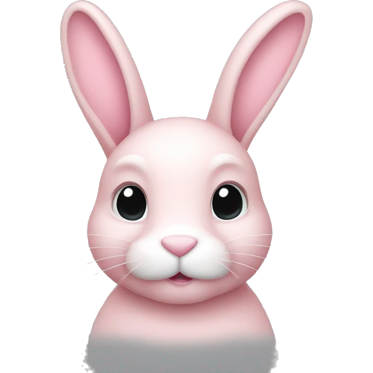 Light pink bunny emoji