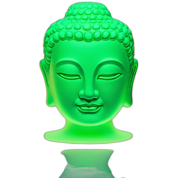 Bouddha uranium glass emoji