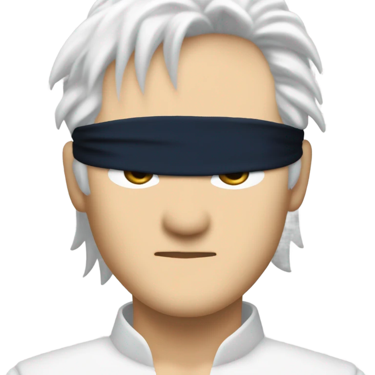 Gojo satoru blindfolded emoji