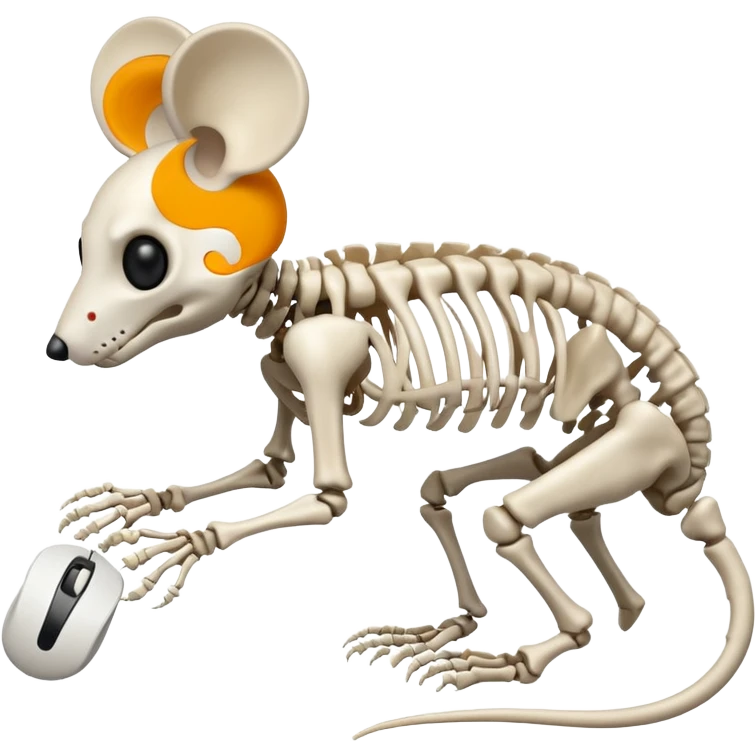 Mouse skeleton emoji