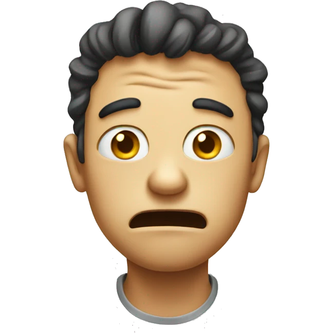 Emoji with disgust face emoji