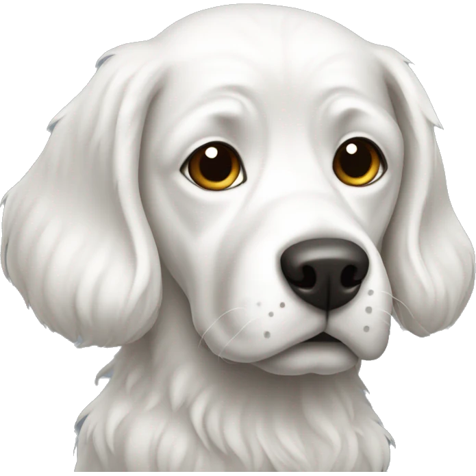 Dog white emoji