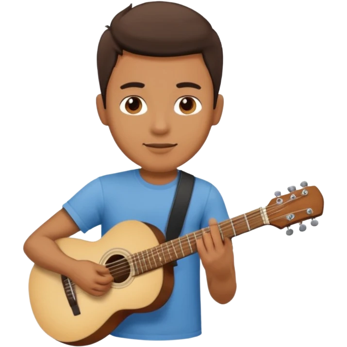 Guy playing guitar emoji