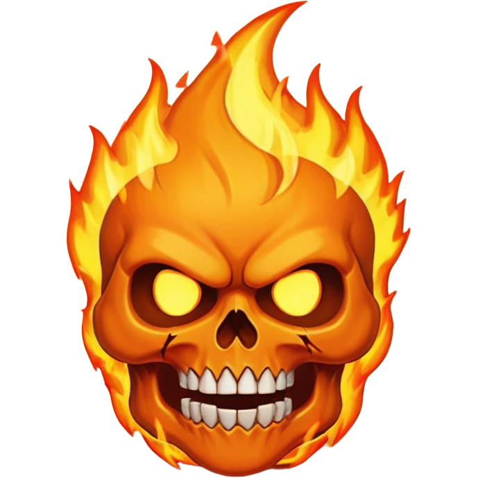 Angry flame death  emoji
