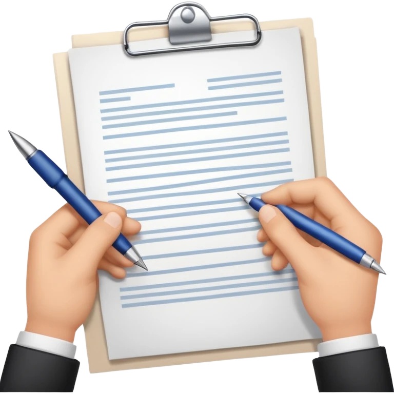 two hands passing a document emoji