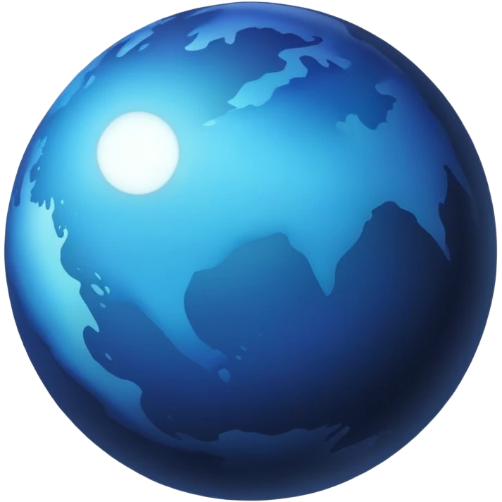 deep dark blue planet emoji