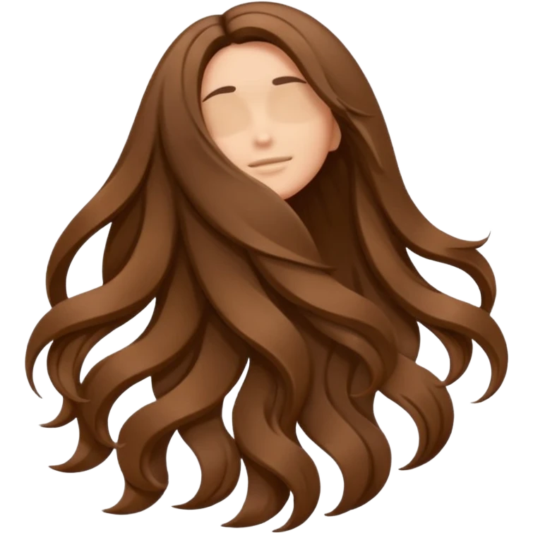 hair from backside emoji