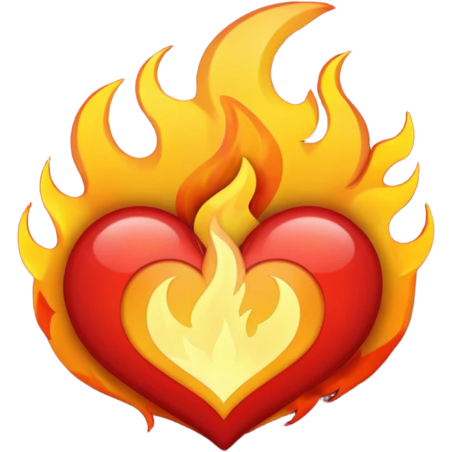 🔥 mixed with 😍 emoji