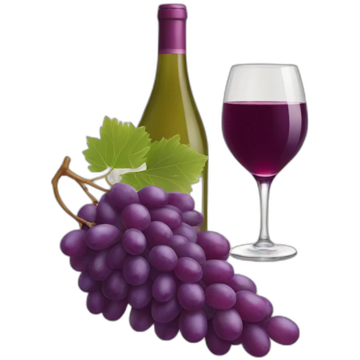 cat grape wine emoji