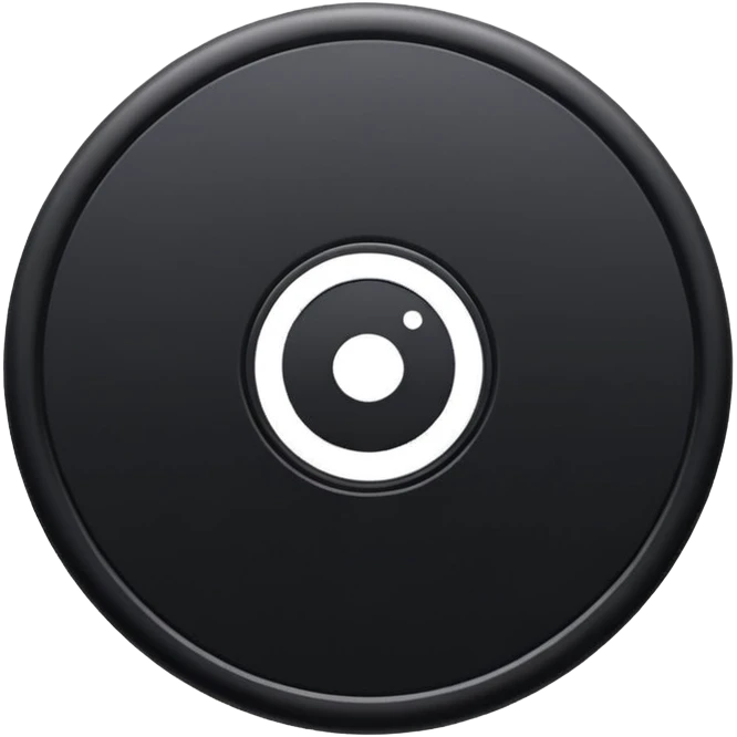 black computer disk emoji