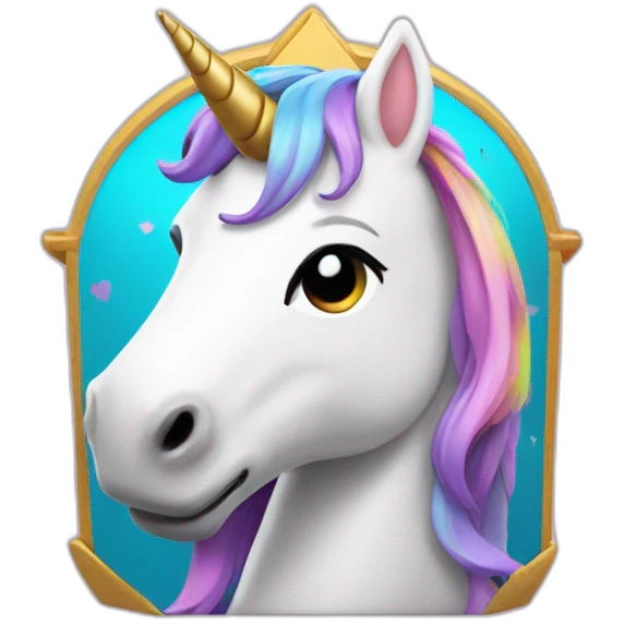 unicorn from gift box emoji