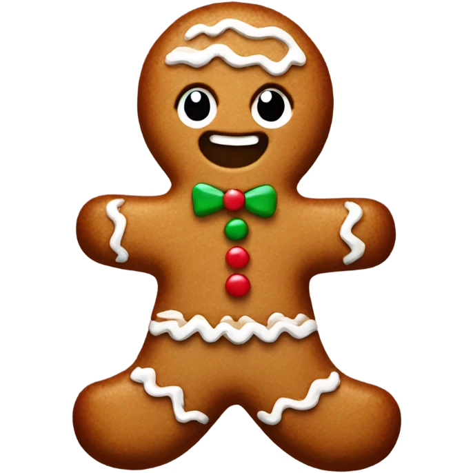 Gingerbread man emoji