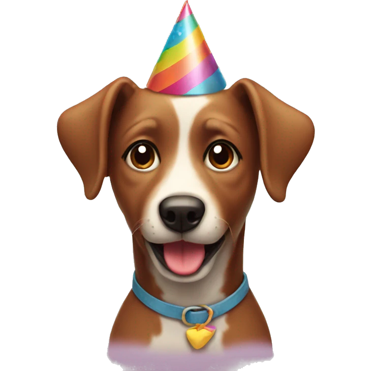 Birthday dog emoji