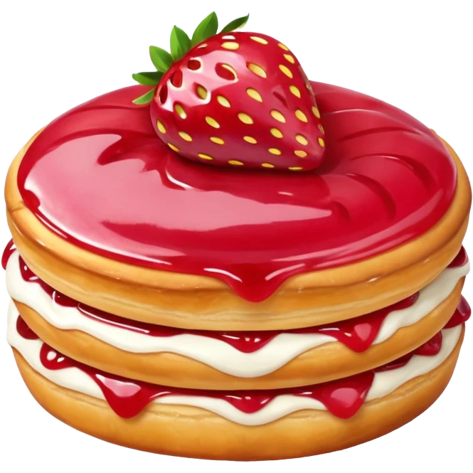 Strawberry Glaze Pastries
 emoji