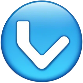  blue tick  emoji
