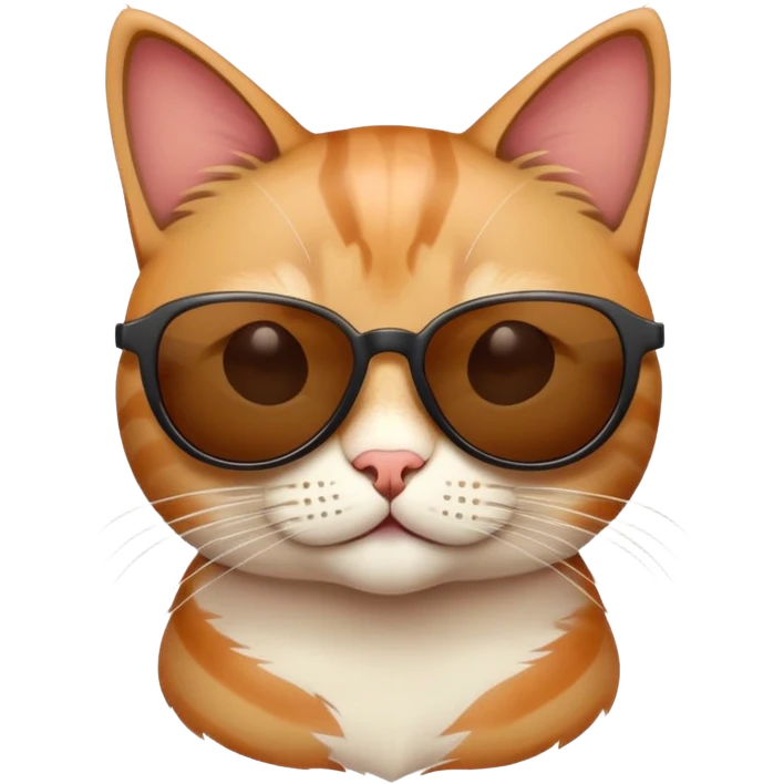 Cat with sunglasses emoji