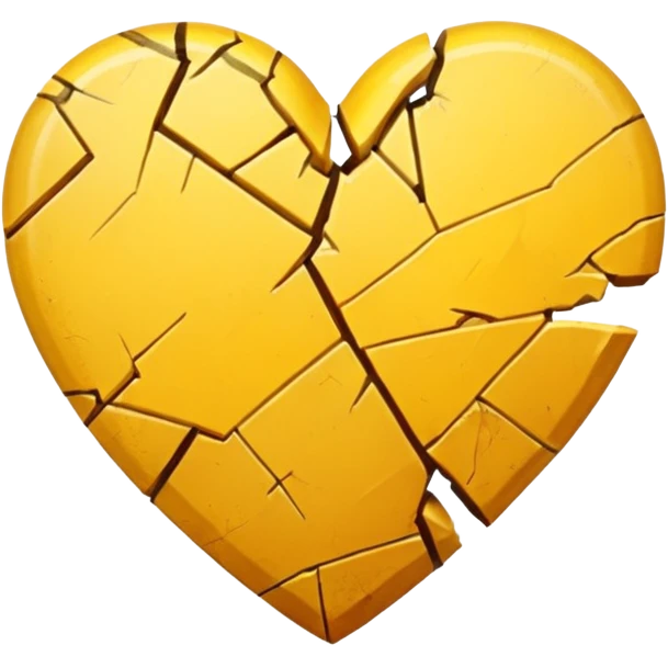 Yellow heart broked emoji