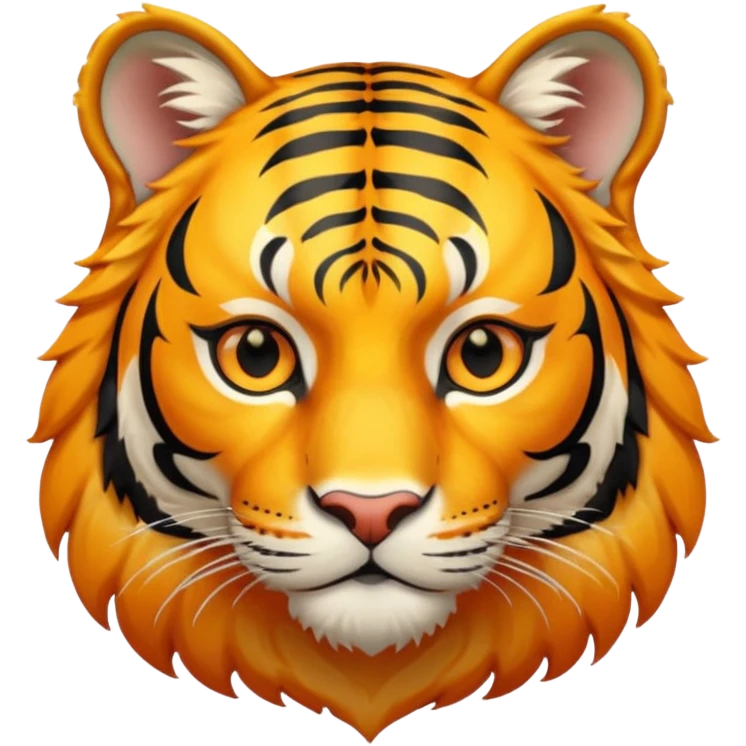 Gold tiger holding a sun ☀️🐯 emoji