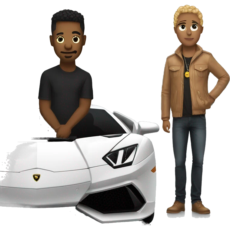 Me and Lamborghini  emoji