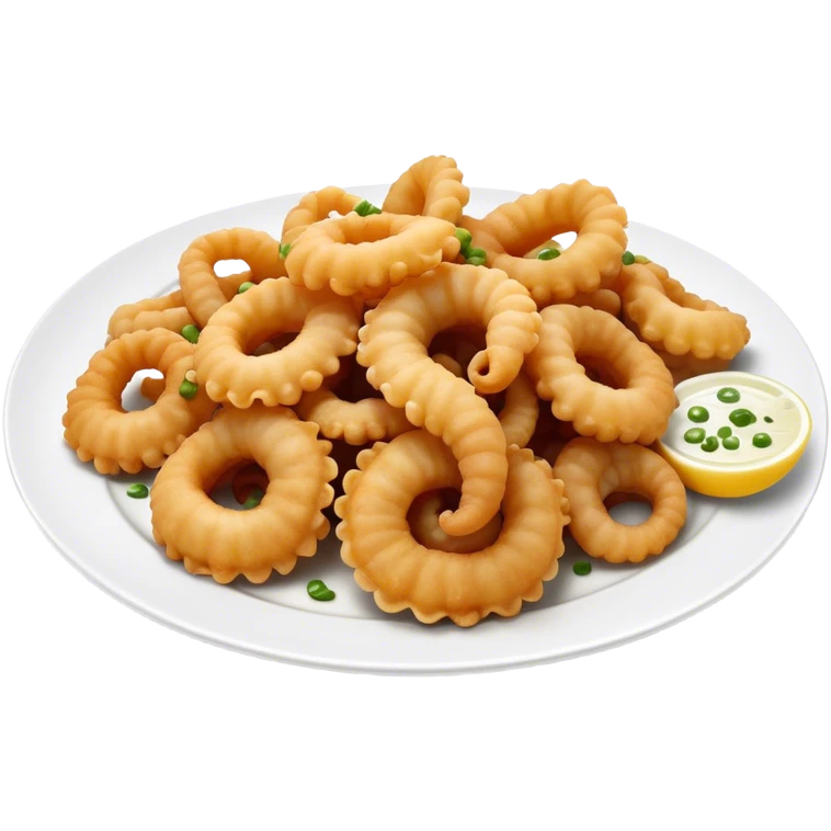 Fried squid Greek snack emoji