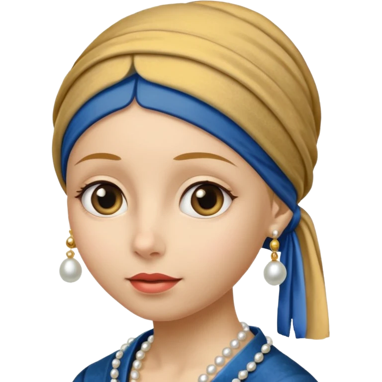 Girl with a Pearl Earring  emoji