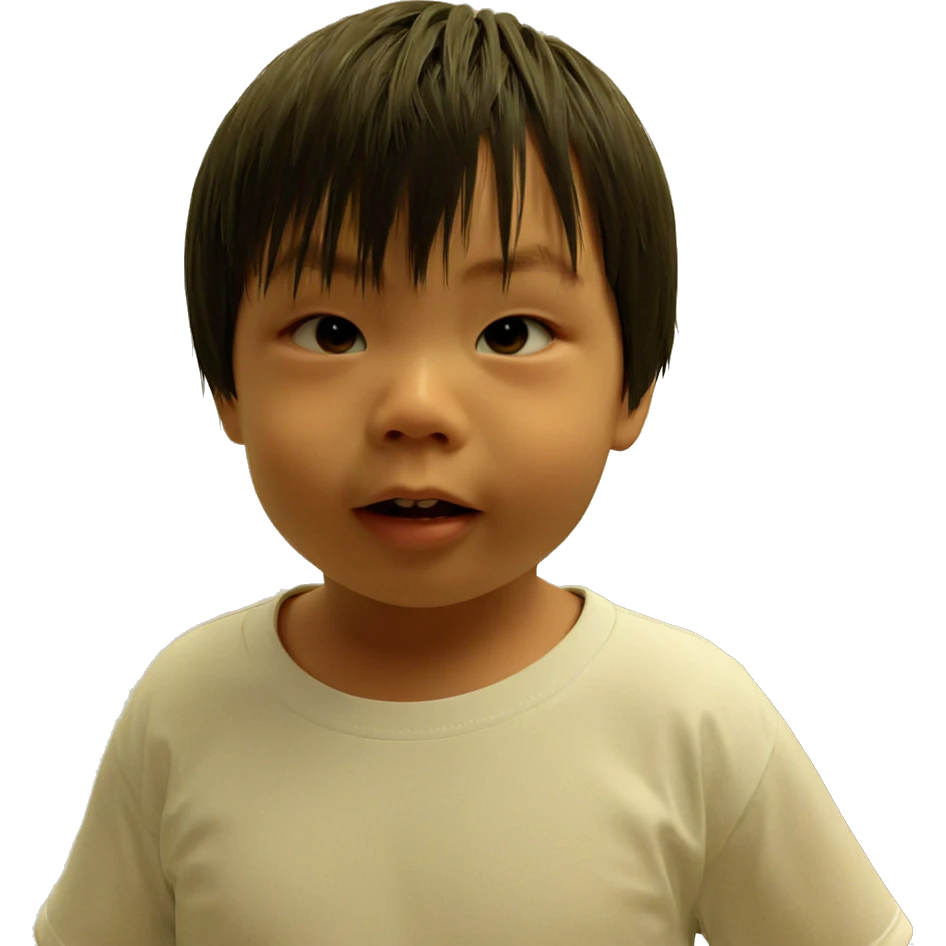 young boy in white shirt emoji