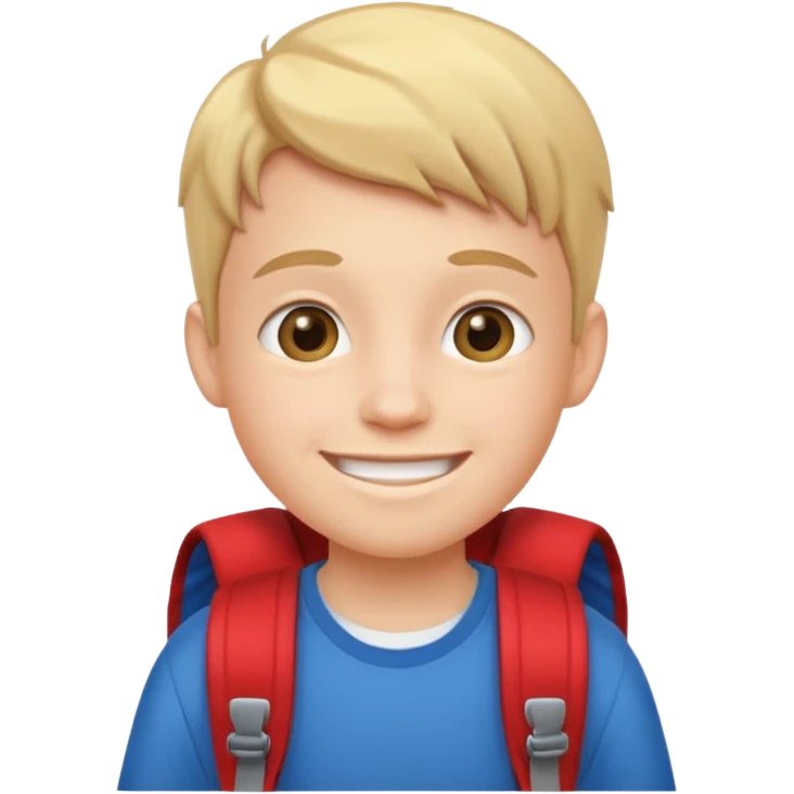 student kid with backpack emoji
