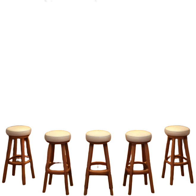 A 3D cartoon bar interior with bottles on glass shelves, counter lighting, high stools, and glowing drink glasses, warm ambient light, realistic Memoji-style. emoji