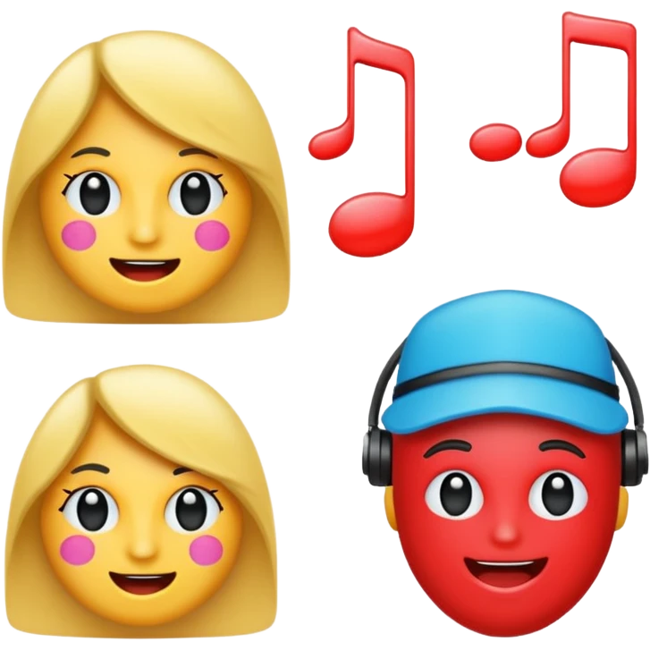 Emoticonos relacionados con la música pop y rock emoji