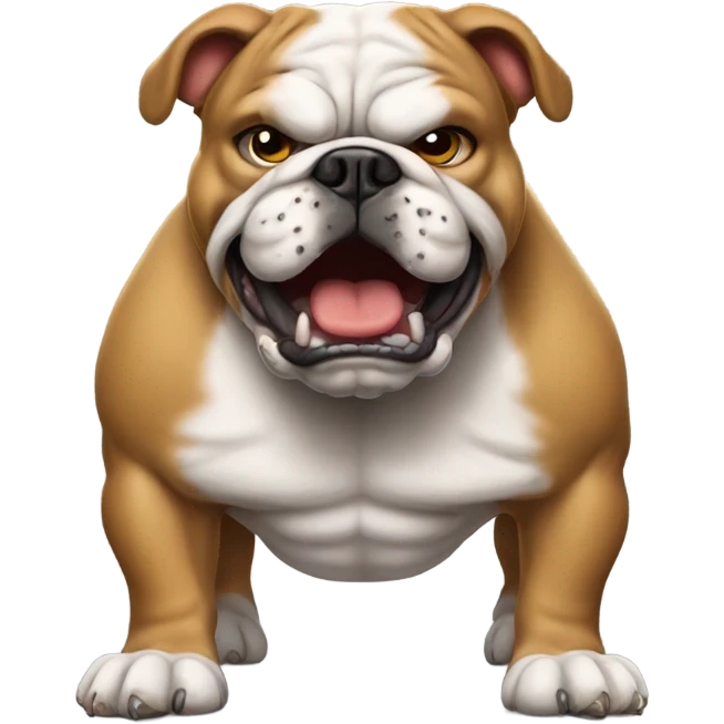 Bulldog ready to fight emoji