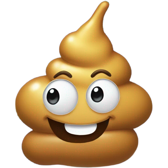 a rainbow happy poop emoji