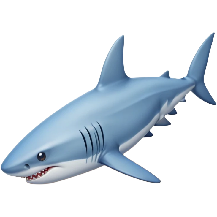 Tralalelo tralala shark on the beach wearing blue shoes emoji