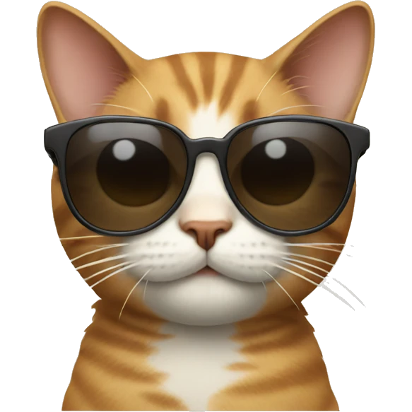 Cat with sunglasses emoji