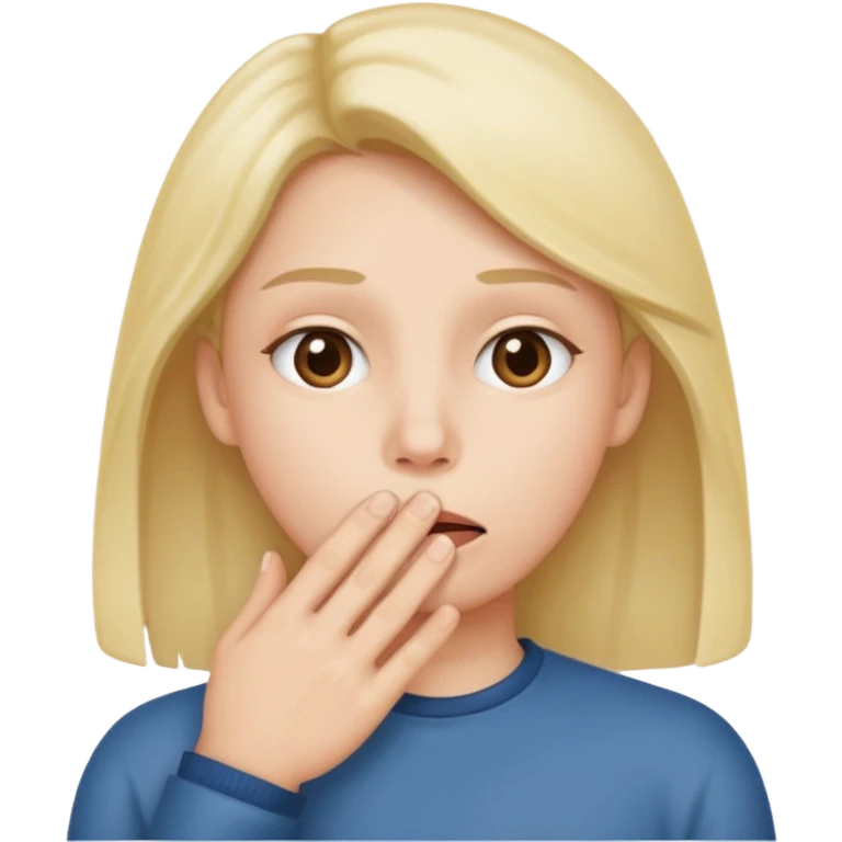 silence, hand in front of mouth emoji