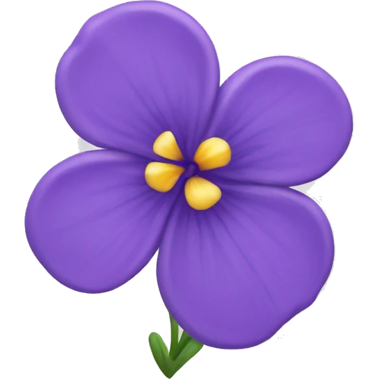 violet flower  emoji