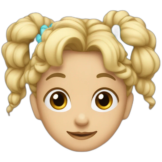 Брюнетка с цветами emoji