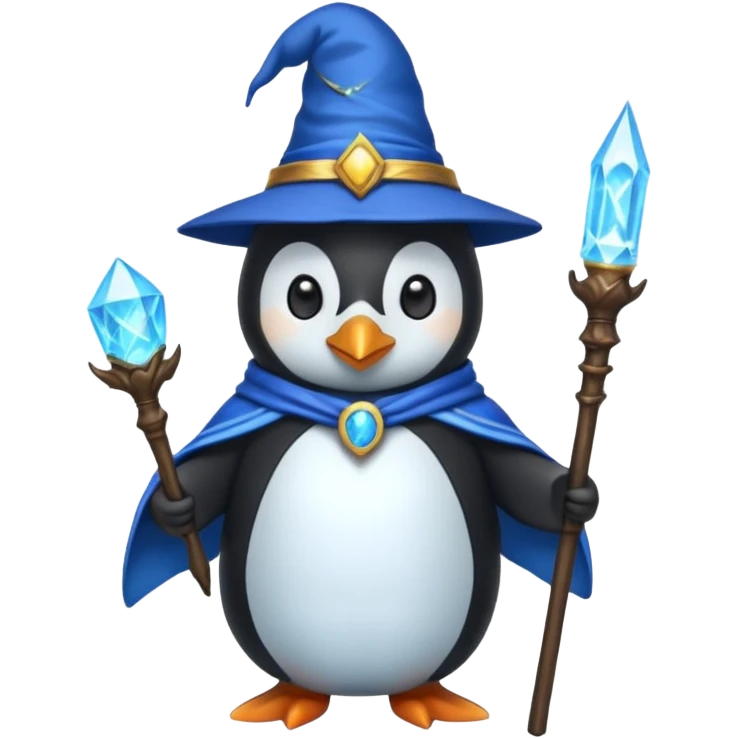 Penguin Wizard emoji