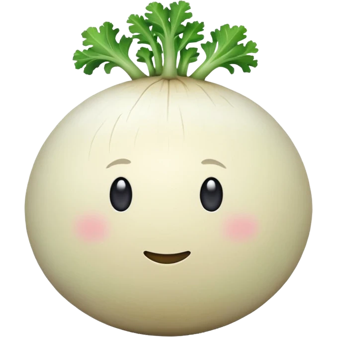 turnip no face emoji