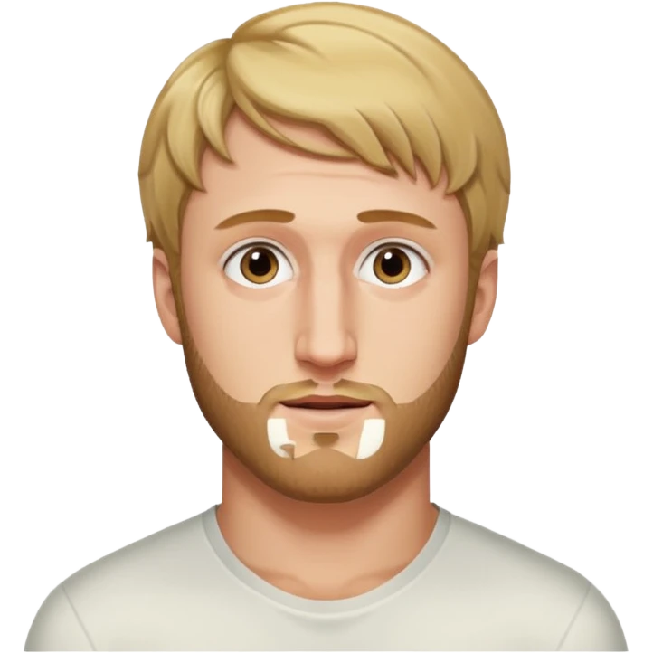 Logan Paul with a short beard emoji