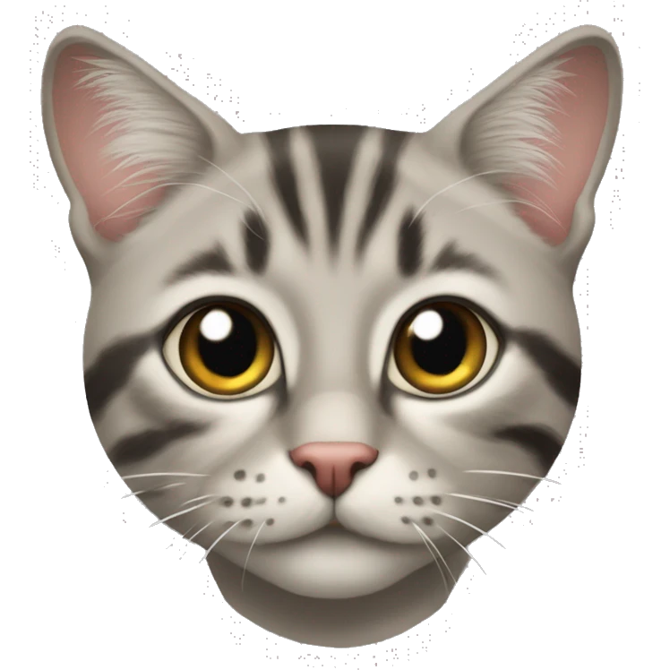 Коричневая кошка с веснушками  emoji