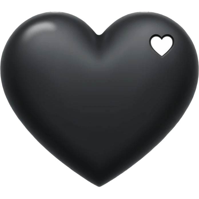 make the heart all black emoji
