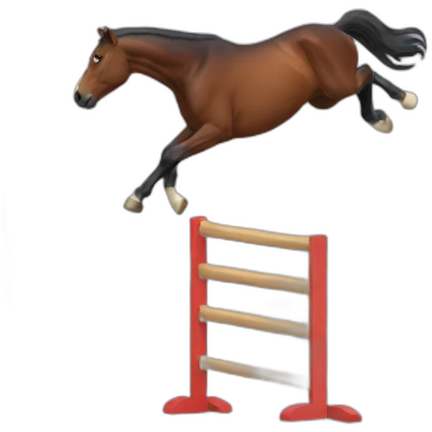 Horse jump emoji