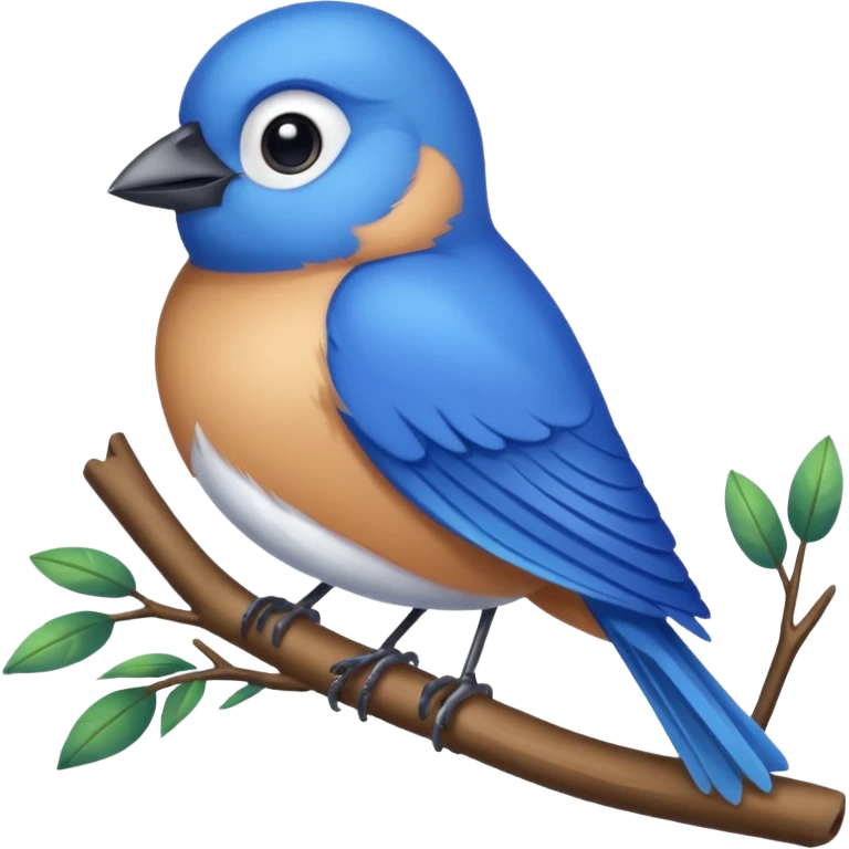 blue bird emoji