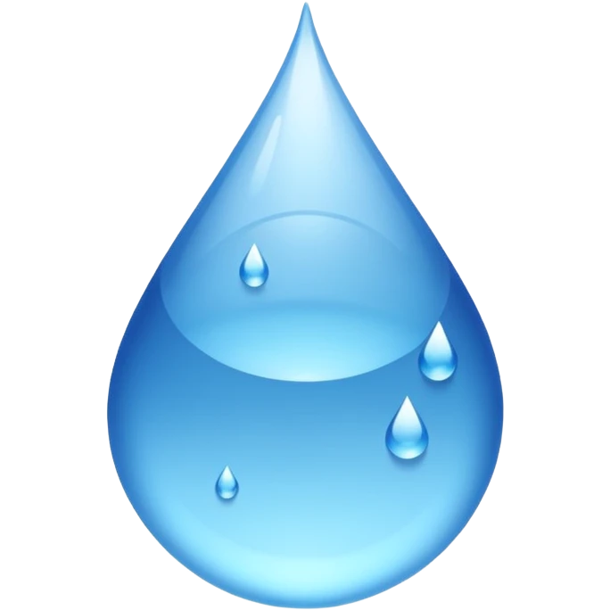 blue raindrop emoji