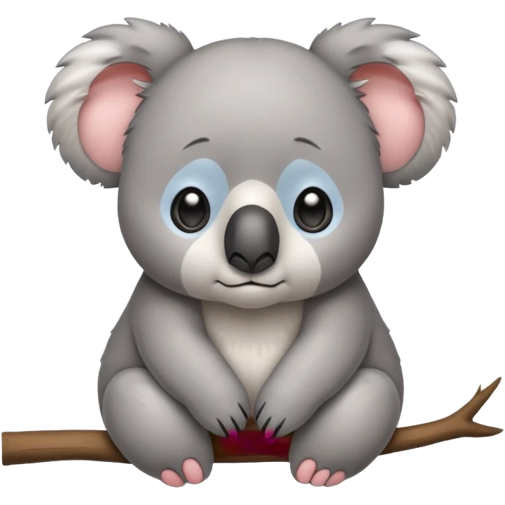 Cute koala bear with really sad eyes  emoji