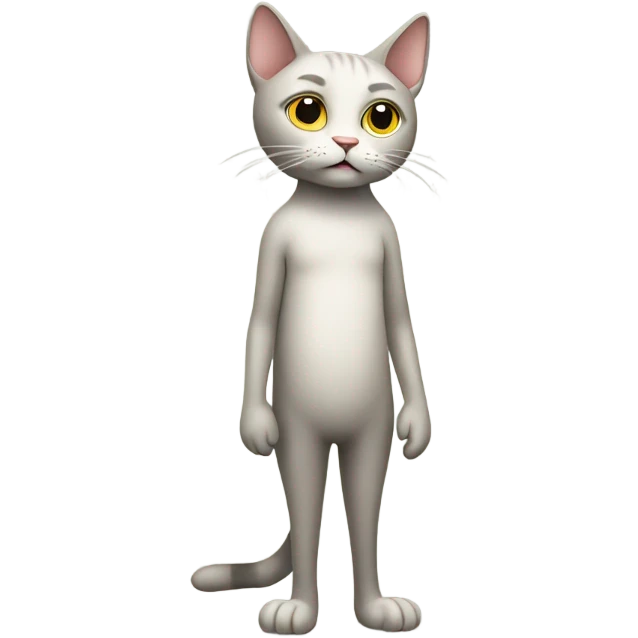 Cat with human legs emoji