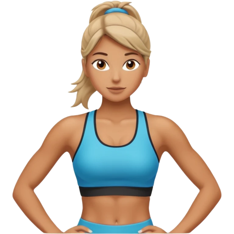 Chica fitness emoji